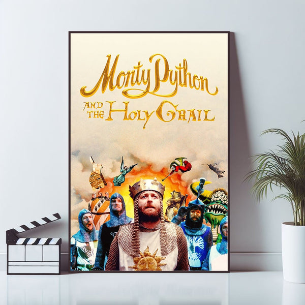 1975 Monty Python And The Holy Movie Poster, Wall Art Prints, Art Poster, Canvas Material Gift, Keepsake, Home Decor, Live Room Wall Art 1619006966