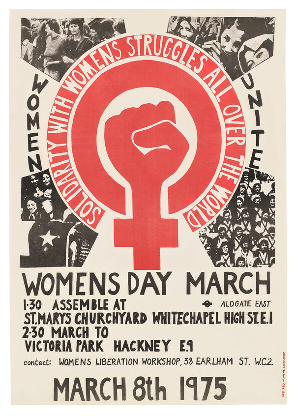 1975 Women March Feminist Sign Print Wall Art Poster 1565361180