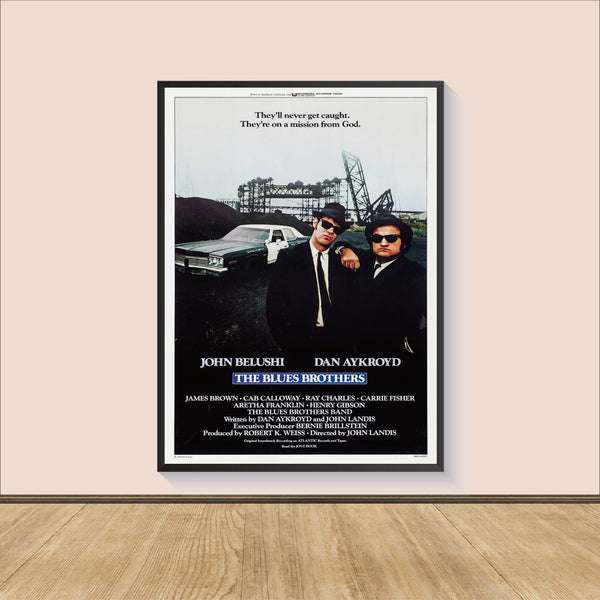 1980 The Blues Brothers Movie Poster Print, Canvas Wall Art, Room Decor, Movie Art, Gifts for HimHer, Wall Art Print, Art Poster For Gift 1556350026