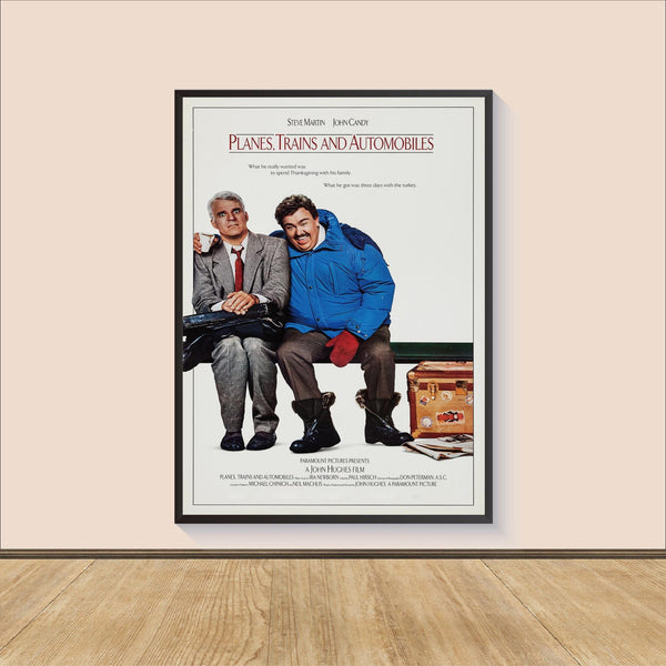 1987 Planes, Trains and Automobiles Movie Poster Print, Canvas Wall Art, Room Decor, Movie Art, Gifts for HimHer, Wall Art Print 1556351756