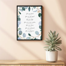 1 Peter 2:9 'You Are A Chosen People' Bible Verse Wall Art - Inspirational Scripture Decor for Spiritual Empowerment