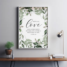 1 Peter 4:8 'Love Each Other Deeply' Bible Verse Wall Art - Perfect Christian Wedding Gift, Inspirational Scripture Poster