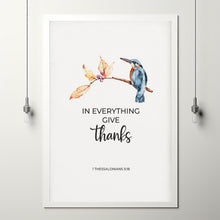 1 Thessalonians 518 In Everything Give Thanks, Christian Thanksgiving Decor Bible Verse Instant Download, Scripture Poster Wall Art