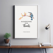 1 Thessalonians 518 In Everything Give Thanks, Christian Thanksgiving Decor Bible Verse Instant Download, Scripture Poster Wall Art