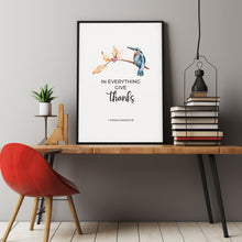 1 Thessalonians 518 In Everything Give Thanks, Christian Thanksgiving Decor Bible Verse Instant Download, Scripture Poster Wall Art