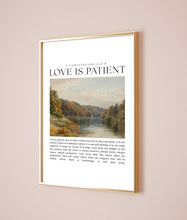 1 Corinthians 134-8 Love is Patient Love is Kind Canvas Wall Art Poster Vintage Bible Quote Print Christian Living Room Home Decor Framed 1712560549