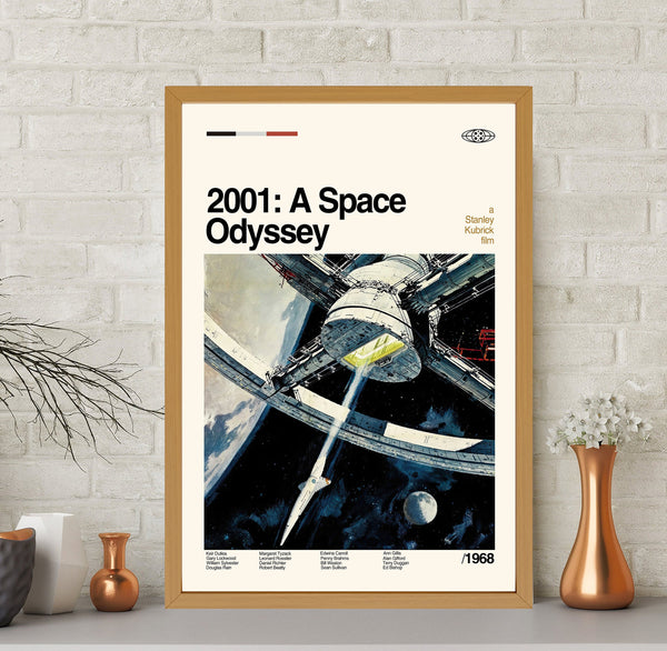 2001 A Space Odyssey Poster, Movie Poster, Midcentury Art, Minimalist Poster, Retro Movie Poster, Vintage Poster, Retro Poster, Wall Decor