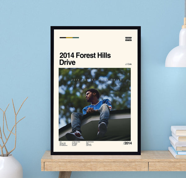 2014 Forest Hills Drive Music Poster,  J. Cole, Music Poster, Vintage Poster, Album Cover Poster, Gifts For Fan, Song Poster, Music Print 1729501149