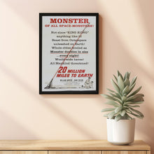 20 Million Miles to Earth (1957) Movie Poster Gift, Home Decor, Live Room Wall Art DS03