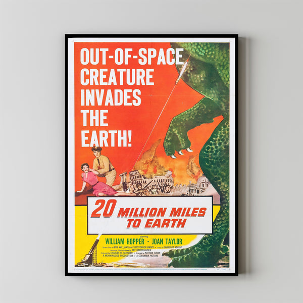 20 Million Miles to Earth (1957) Movie Poster, Home Decor, Live Room Wall Art DS08