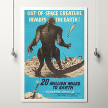 20 Million Miles to Earth (1957) Movie Poster, Home Decor, Live Room Wall Art DS10