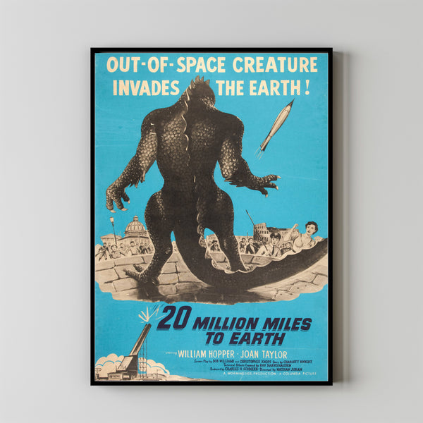 20 Million Miles to Earth (1957) Movie Poster, Home Decor, Live Room Wall Art DS10