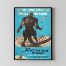 20 Million Miles to Earth (1957) Movie Poster, Home Decor, Live Room Wall Art DS10