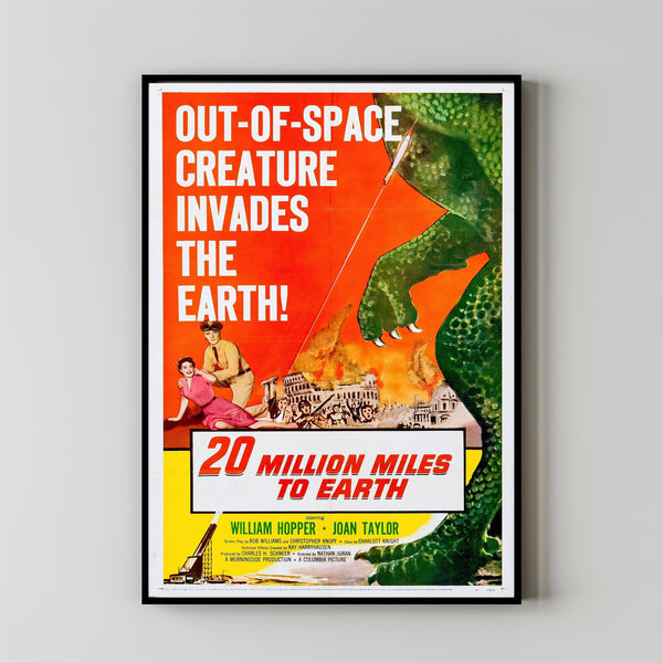 20 Million Miles to Earth (1957) Movie Poster, Home Decor, Live Room Wall Art DS12