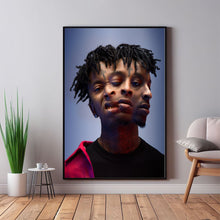 21 Savage Poster - Room Decor Wall Art - Canvas Fabric Print - Poster Gift 1540731967