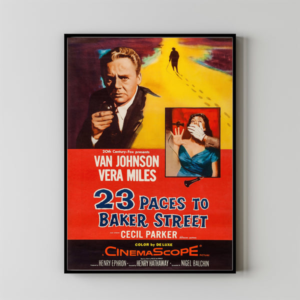 23 Paces to Baker Street (1956) Movie Poster, Home Decor, Live Room Wall Art DS02