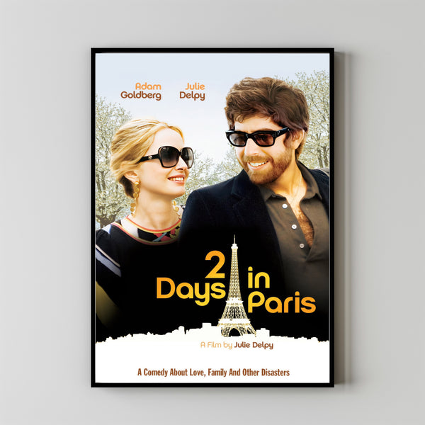 2 Days in Paris (2007) Movie Poster, Canvas Material Gift, Home Decor, Live Room Wall Art DS04