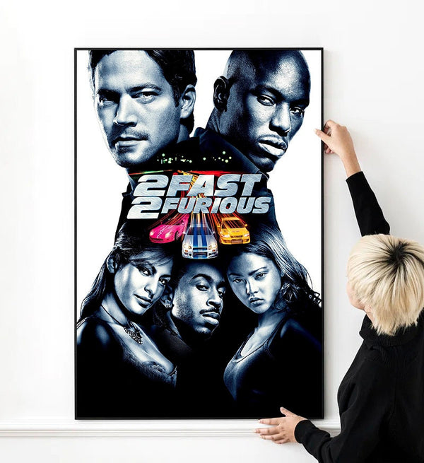 2 Fast 2 Furious Movie Poster High Quality Print Photo Wall Art Canvas Cloth Multi size 1513616490