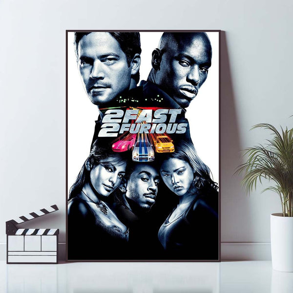 2 Fast 2 Furious Movie Poster, Canvas material poster, High Quality Print, Art Poster For Gift, Wall Art Print, keepsake 1646123428