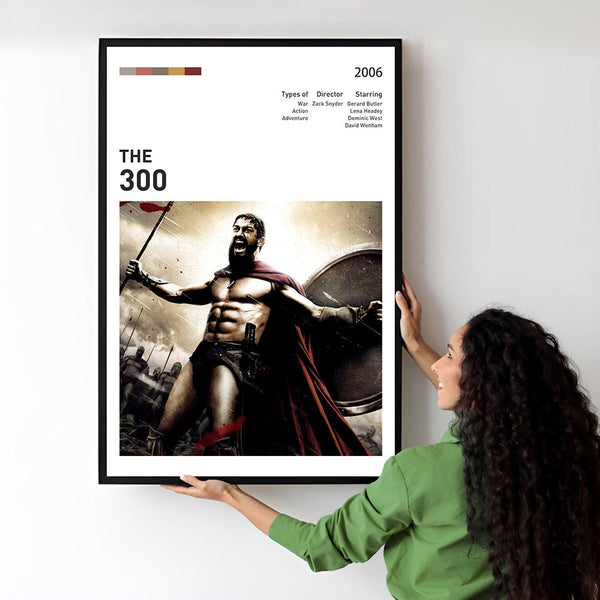 300 Movie Poster  Minimalist  Midcentury Poster  Wall Art Print  Retro Movie Poster 1747236847