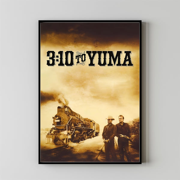 3 10 to Yuma (1957) Movie Poster, Canvas Material Gift, Home Decor, Live Room Wall Art DS06