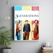 3 Generations (2016) Movie Poster, Canvas Material Gift, Home Decor, Live Room Wall Art DS05
