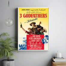 3 Godfathers (1948) Movie Poster, Canvas Material Gift, Home Decor, Live Room Wall Art DS06