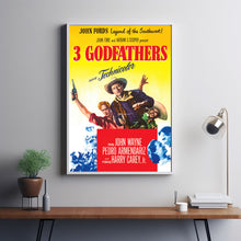 3 Godfathers (1948) Movie Poster, Canvas Material Gift, Home Decor, Live Room Wall Art DS08
