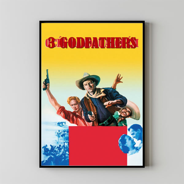 3 Godfathers (1948) Movie Poster, Canvas Material Gift, Home Decor, Live Room Wall Art DS11