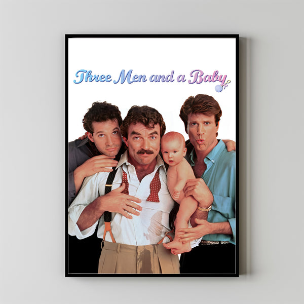 3 Men and a Baby (1987) Movie Poster, Canvas Material Gift, Home Decor, Live Room Wall Art