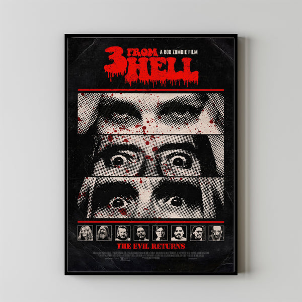 3 from Hell (2019) Movie Poster, Canvas Material Gift, Home Decor, Live Room Wall Art DS09