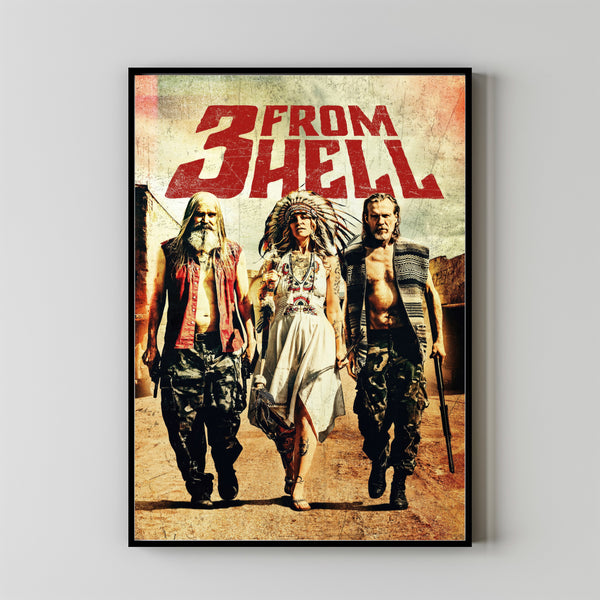 3 from Hell (2019) Movie Poster, Canvas Material Gift, Home Decor, Live Room Wall Art DS10
