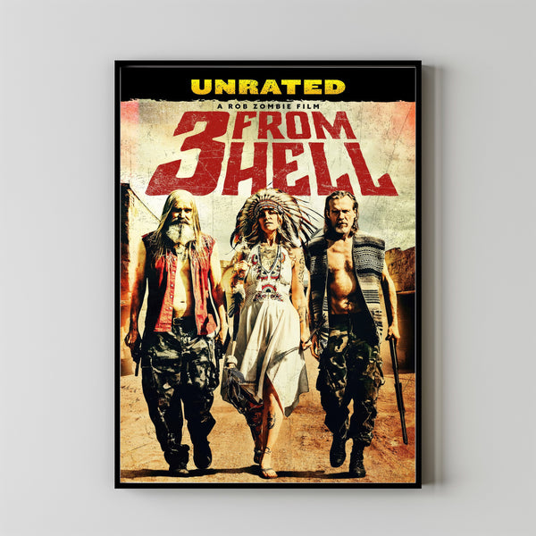 3 from Hell (2019) Movie Poster, Canvas Material Gift, Home Decor, Live Room Wall Art DS13