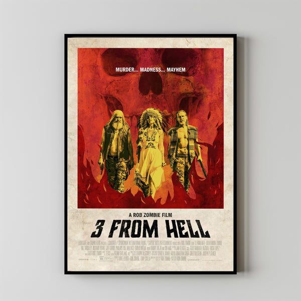 3 from Hell (2019) Movie Poster, Canvas Material Gift, Home Decor, Live Room Wall Art DS22