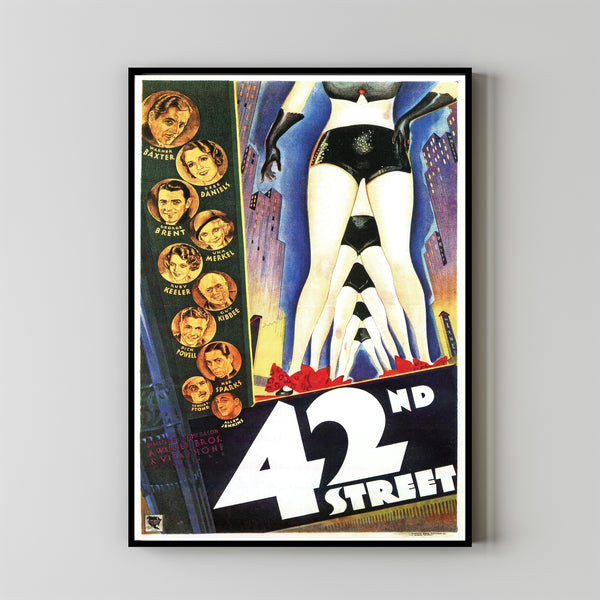 42nd Street (1933) Movie Poster, Home Decor, Live Room Wall Art DS05