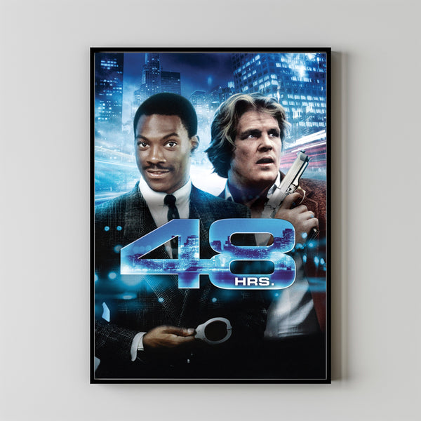 48 Hrs. (1982) Movie Poster, Home Decor, Live Room Wall Art DS06