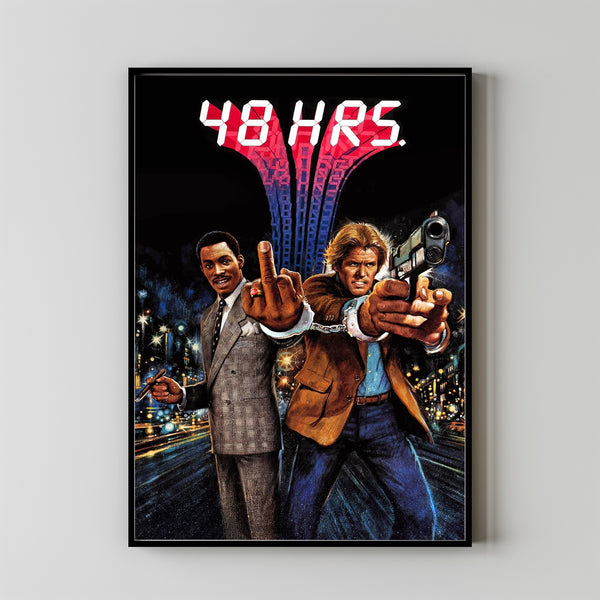 48 Hrs. (1982) Movie Poster, Home Decor, Live Room Wall Art DS16