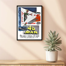 4D Man (1959) Movie Poster, Canvas Material Gift, Home Decor, Live Room Wall Art DS02