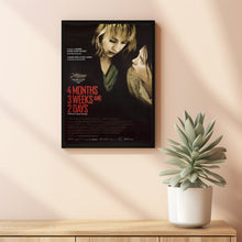 4 MONTHS, 3 WEEKS AND 2 DAYS Movie Poster, Canvas Wall Art, Room Decor, Movie Art