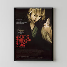 4 MONTHS, 3 WEEKS AND 2 DAYS Movie Poster, Canvas Wall Art, Room Decor, Movie Art