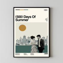 500 Days Of Summers Movie Poster, 500 Days Movie, 500 Days Film, Retro Movie Poster, Vintage, Modern Vintage, Movie Poster, Minimal Art
