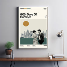 500 Days Of Summers Movie Poster, 500 Days Movie, 500 Days Film, Retro Movie Poster, Vintage, Modern Vintage, Movie Poster, Minimal Art