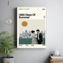 500 Days Of Summers Movie Poster, 500 Days Movie, 500 Days Film, Retro Movie Poster, Vintage, Modern Vintage, Movie Poster, Minimal Art