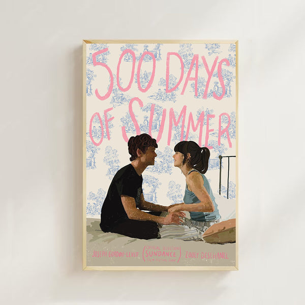 500 Days of Summer (2009)-  Movie Poster (Regular Style)Art  printing, Home Decor, Art Poster for Gift，Canvas Poster 1591857609