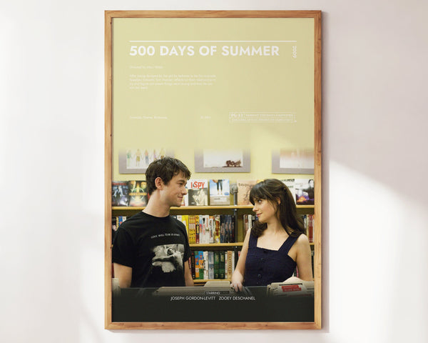 500 Days of Summer  Poster  Art Print  Movie Posters  Gift for Movie lovers 1301306643