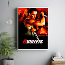 6 Bullets (2012) Movie Poster, Canvas Material Gift, Home Decor, Live Room Wall Art DS09
