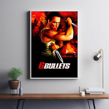 6 Bullets (2012) Movie Poster, Canvas Material Gift, Home Decor, Live Room Wall Art DS09