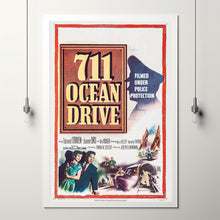 711 Ocean Drive (1950) Movie Poster, Home Decor, Live Room Wall Art