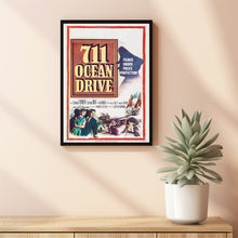 711 Ocean Drive (1950) Movie Poster, Home Decor, Live Room Wall Art