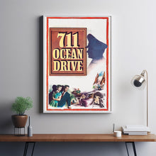 711 Ocean Drive (1950) Movie Poster, Home Decor, Live Room Wall Art DS04